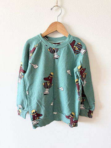 Jelly Alligator Dog Bust Statues Crewneck Sweatshirt • 7-9 years