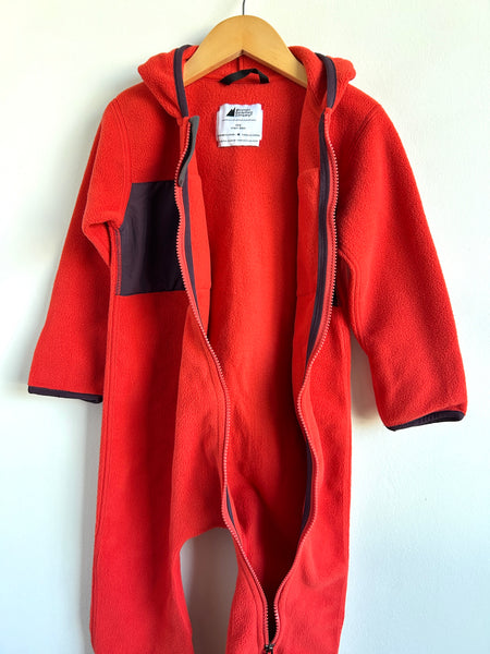 MEC Red and Purple Fleecey Bunting Suit • 2-3 years