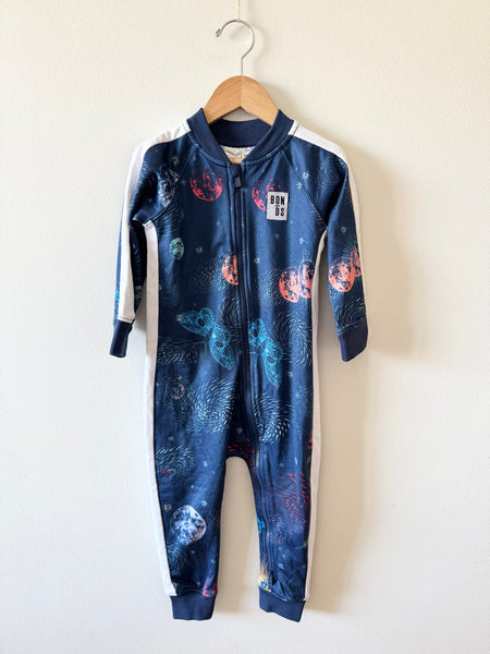 NEW Bonds Zip Up Space Romper • 18-24 months