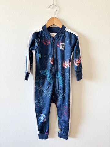 NEW Bonds Zip Up Space Romper • 18-24 months