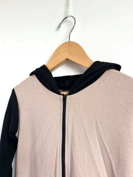 Tiny Button Apparel Long Sleeve Hooded Romper • 4-5 years