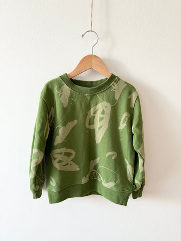 Mon Coeur Green Sweatshirt • 5-6 years