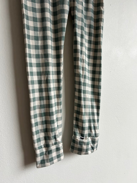Little and Lively Green Gingham Leggings • 5 years