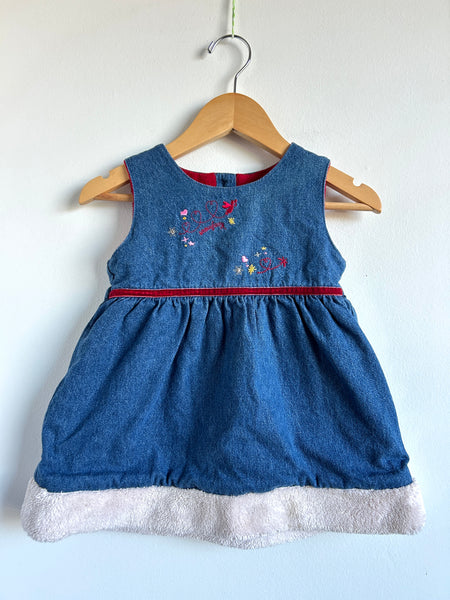 Vintage Please Mum Snowfairy Lined Denim Dress • 2 years