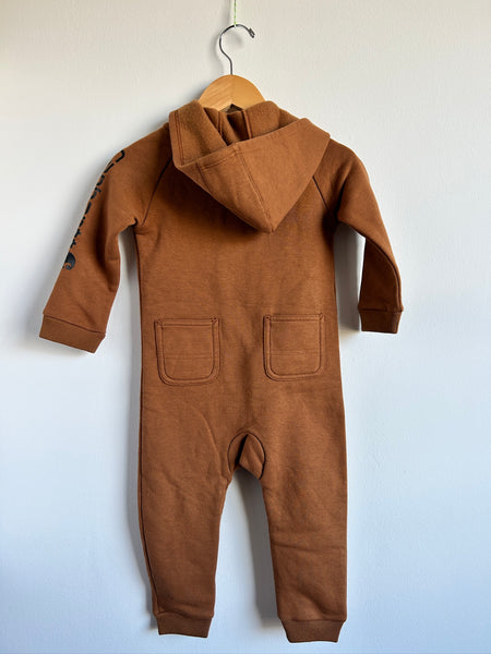 NEW Carhartt Long Sleeve Hooded Romper • 18-24 months