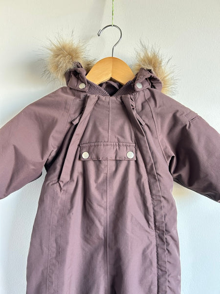 Wheat Purple Snowsuit • 9-12 months