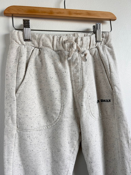Zara Cream Speckled Sweatpants • 8-9 years