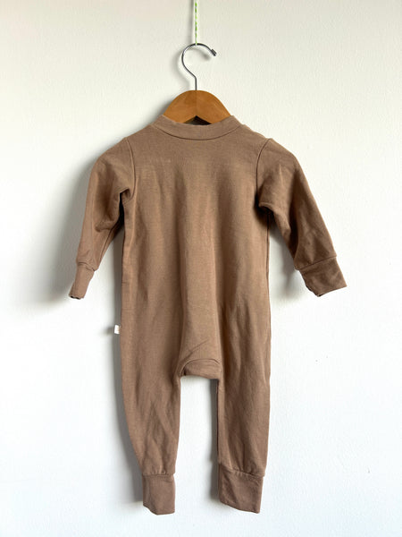 Jax and Lennon Light Brown Button Lounge Suit • 0-6 months