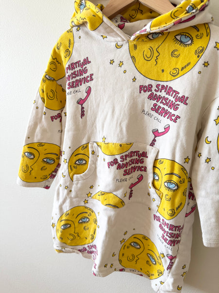 Mini Rodini Moon Hoodie Dress • 3-5 years (104-110cm)