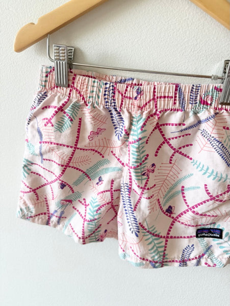 Patagonia Floral Baggies Pink Shorts • 3-4 years