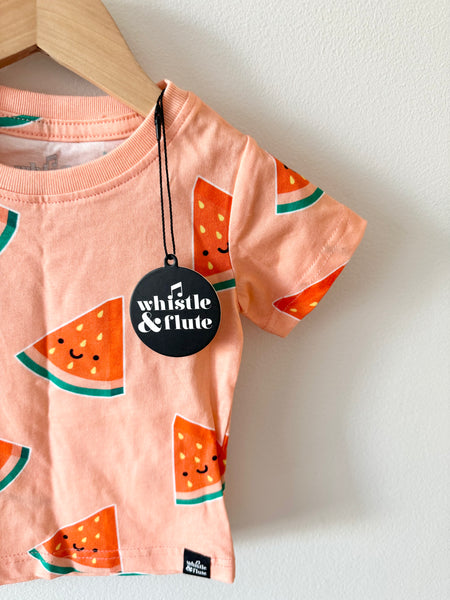 NEW Whistle and Flute Watermelon T-Shirt • 6-12 months