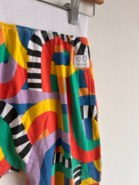 Indikidual Bright Patterned Drop Crotch Pants • 6-7 years