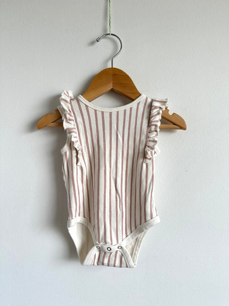 Pehr Striped Cotton Tank Onesie • 3-6 months