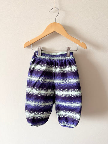 Patagonia Reversible Snow Pants - Purple and Blue • 6-12 months