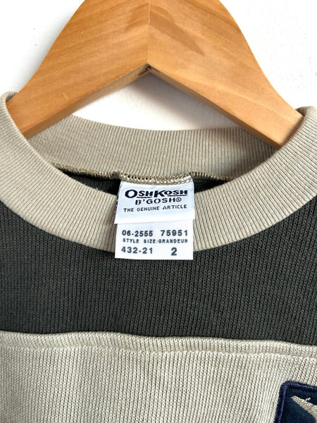 Vintage OshKosh Long Sleeve Thick Cotton Shirt with Plane • 2-3 years