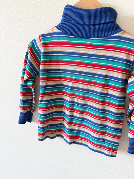 Vintage Buster Brown Striped Turtleneck • 1-2 years