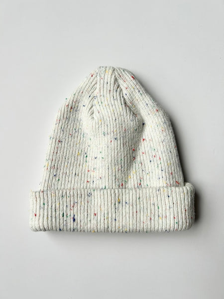 Mila White Confetti Toque • 1-3 years