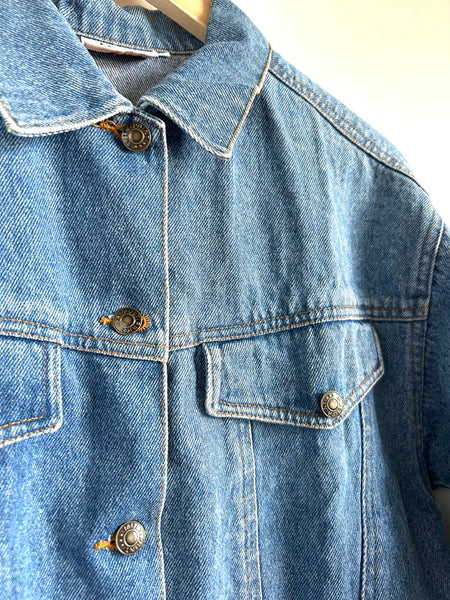 Vintage Multiprint Mickey Denim Jacket • 9-12 years