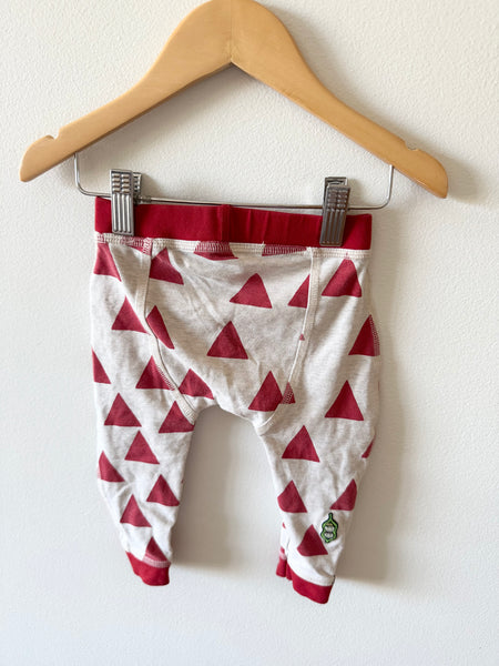 PK Beans Red Triangle Pants • 6-12 months