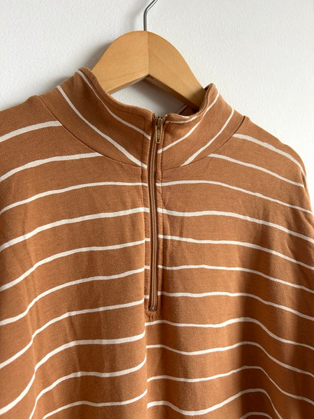 Jax and Lennon Striped 1/4 Zip Sweater • 10-11 years (YL)