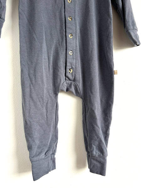 Jax and Lennon Long Sleeve Button Romper • 12-18 months