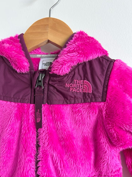 The North Face Pink Oso Zip Fuzzy Sweater • 6-12 months