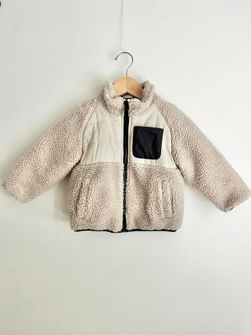 Zara Fuzzy Beige Sweater • 18-24 months