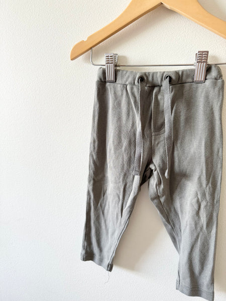 Wheat Grey Drawstring Joggers • 18 months