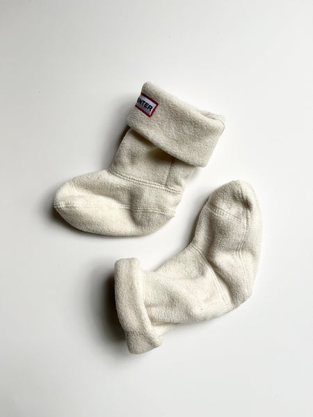 Hunter White Fleece Boot Liners • 5c-7c
