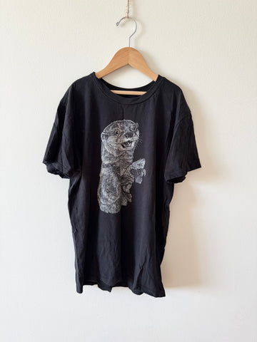 Otter + Koi Fish T-Shirt • 10-12 years