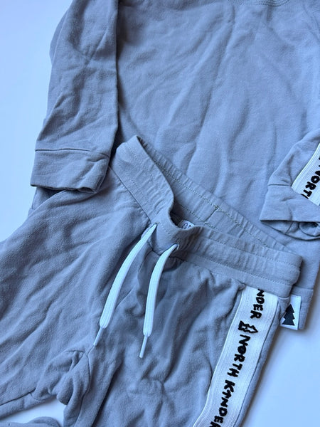 North Kinder Grey 2pc Jogger Set • 2-3 years