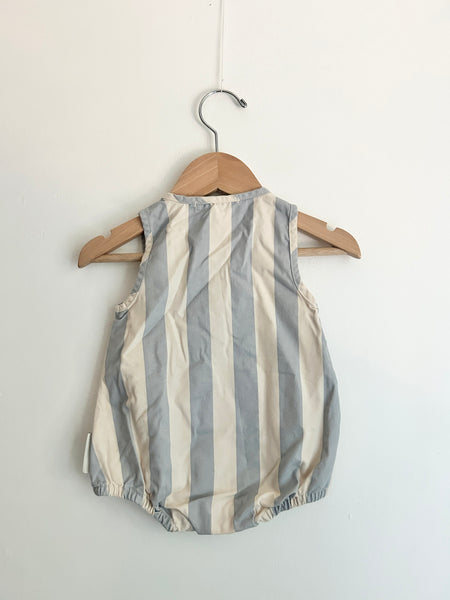 Tiny Cottons Striped Bubble Romper • 3-6 months