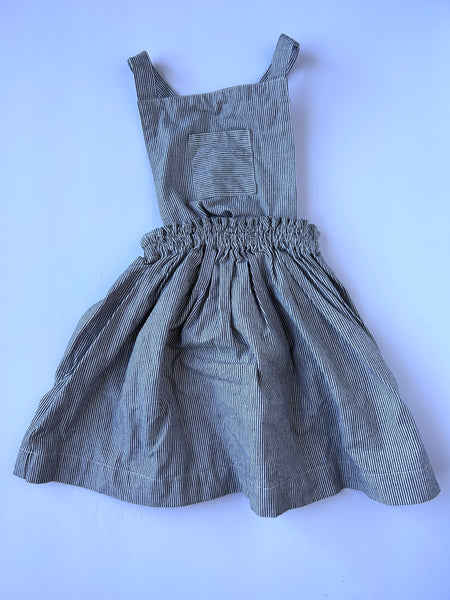 June Isle Cotton Striped Pinafore Dress/Skirt • 3 years