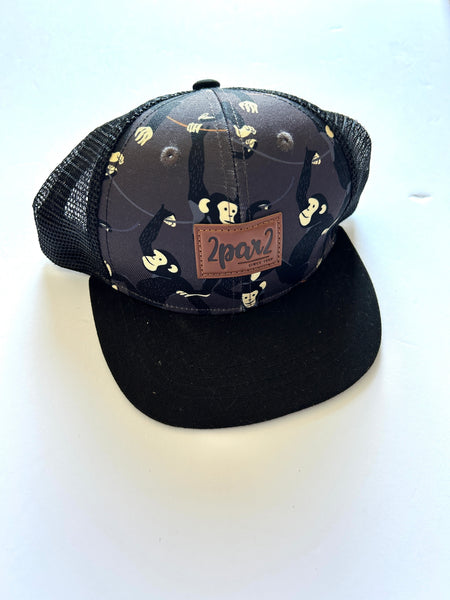Deux Par Deux Monkey Trucker Hat • 6-24 months