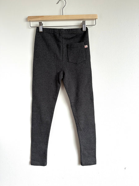 Bonpoint Thick Dark Grey Leggings • 10-12 years