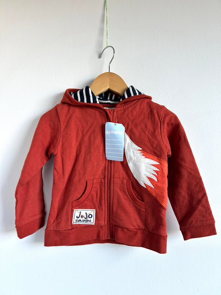 NEW JoJo Maman Bébé Fox Zip Up • 18-24 months
