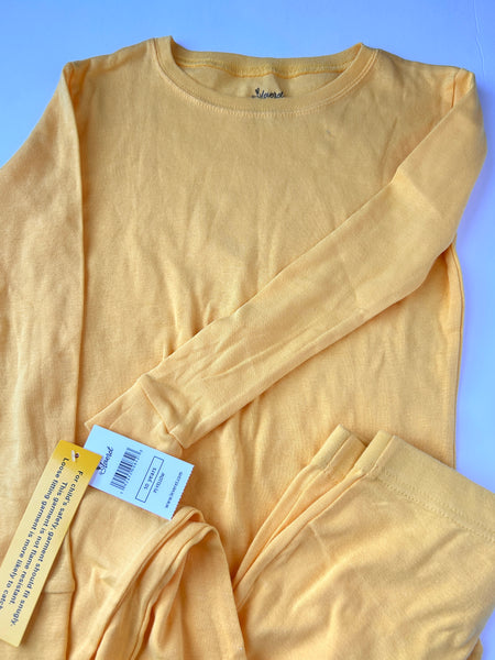 NEW Leveret Yellow Cotton Pyjamas 2pc • 8-10 years