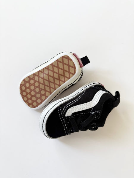 NEW Vans Black and White Crib Shoes • 1c