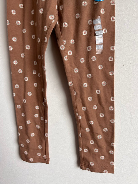 NEW Carter's Brown Floral Print Leggings • 7 years
