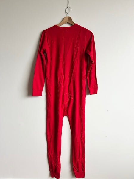 Arborist Red Adult Waffle Romper • Kid 10-12 ish or X-Small Adult (Up to 5"2)