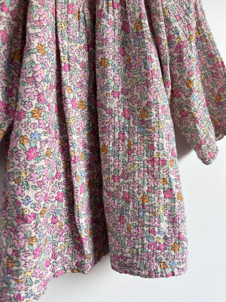 Zara Lightweight Cotton Floral Dress • 3-4 years