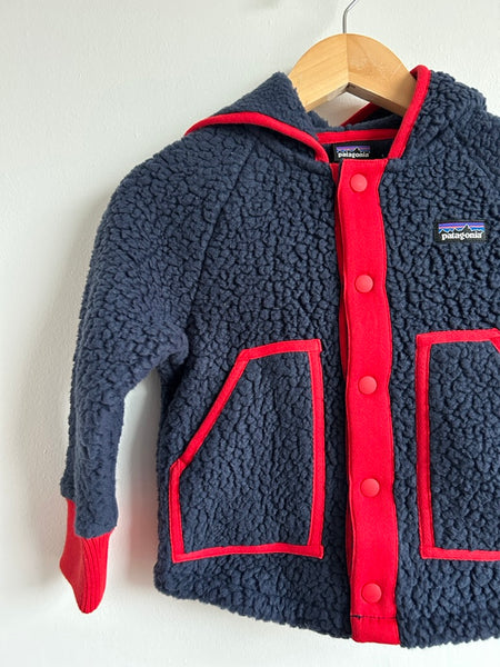 NEW Patagonia Retro Pile Navy and Red Fleece • 2 years
