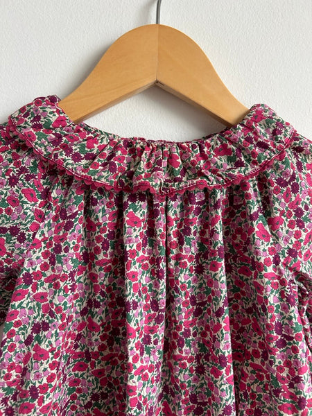 Jacadi Liberty of London Floral Ruffle Blouse • 3-4 years