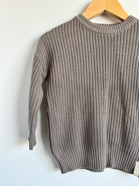 Jax and Lennon Grey Knit Sweater • 1-2 years