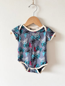 Pact Organic Blue Butterfly Onesie • 6-12 months