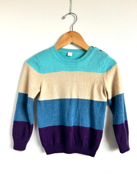 Burberry Striped Colourblock Cashmere Sweater • 3-4 years