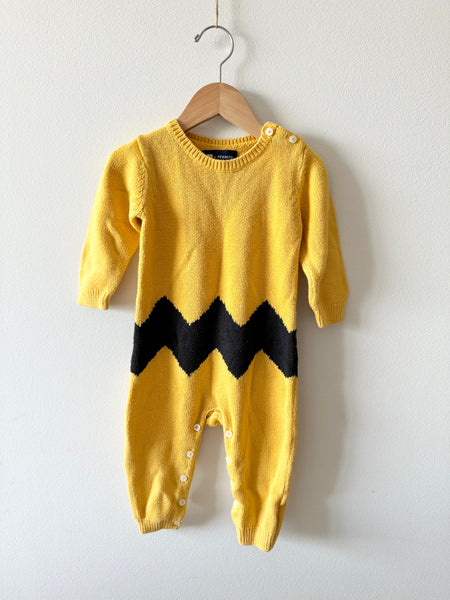 Gap x Peanuts Charlie Brown Romper • 12-18 months