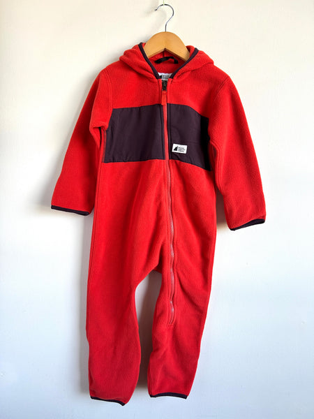 MEC Red and Purple Fleecey Bunting Suit • 2-3 years
