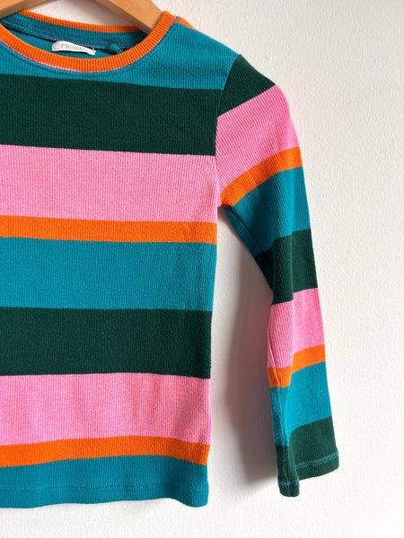 Next Striped Long Sleeve Ribbed Cotton Top • 5 years