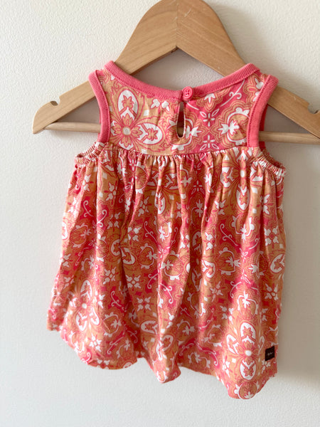 Tea Collecion Pink Patterned Tank Dress • 3-6 months
